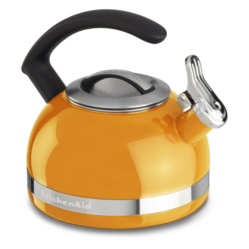 KitchenAid 2 Qt. Porcelain Enamel Stove Tea Kettle KTEN20CB & Reviews